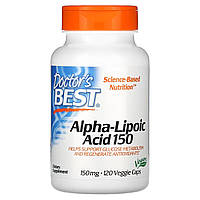 Альфа-Ліпоєва кислота, 150 мг, Alpha-Lipoic Acid, Doctor's Best,120 вегетаріанських капсул