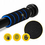 Турнік розсувний 4FIZJO Basic 61.5-100 см Black/Blue (P-5905973402705), фото 8