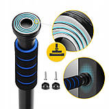 Турнік розсувний 4FIZJO Basic 61.5-100 см Black/Blue (P-5905973402705), фото 10