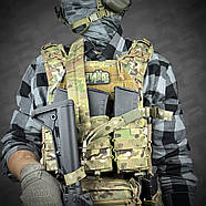 Ремінь збройовий RAGNAROK триточковий із широким наплічником "KRAKEN" sling Мультиким, фото 5