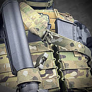 Ремінь збройовий RAGNAROK триточковий із широким наплічником "KRAKEN" sling Мультиким, фото 8