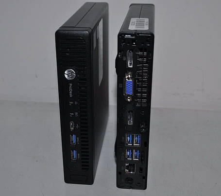 Б/в Неттоп HP ProDesk 600 G2 Mini PC USFF| Core i3-6100T| 8 GB RAM| 250 GB HDD| HD 530 + Блок живлення, фото 1