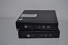 Б/в Неттоп HP ProDesk 600 G2 Mini PC USFF| Core i3-6100T| 8 GB RAM| 250 GB HDD| HD 530 + Блок живлення, фото 4