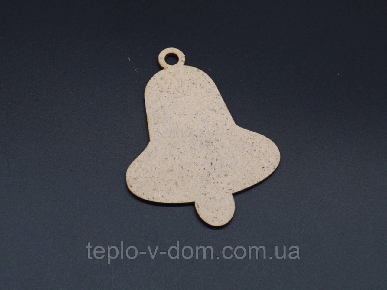 Дерев'яна новорічна заготовка під розпис. Дзвіночок. ДВП. 9х7см