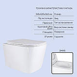 Готове рішення Qtap для ванної кімнати: підвісний унітаз Tern 525x345x360 + комплект інсталяції Nest 4 в 1, фото 3