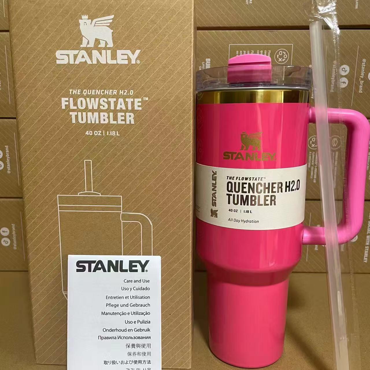 Термос термочашка Stanley Quencher H2.0 Tumbler з нержавіючої сталі 1,18 л Rose Red KT6007814