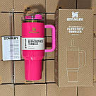 Термос термочашка Stanley Quencher H2.0 Tumbler з нержавіючої сталі 1,18 л Rose Red KT6007814, фото 3