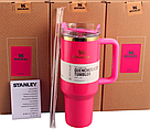 Термос термочашка Stanley Quencher H2.0 Tumbler з нержавіючої сталі 1,18 л Rose Red KT6007814, фото 5