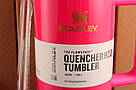 Термос термочашка Stanley Quencher H2.0 Tumbler з нержавіючої сталі 1,18 л Rose Red KT6007814, фото 7