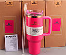 Термос термочашка Stanley Quencher H2.0 Tumbler з нержавіючої сталі 1,18 л Rose Red KT6007814, фото 9