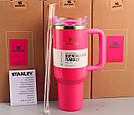 Термос термочашка Stanley Quencher H2.0 Tumbler з нержавіючої сталі 1,18 л Rose Red KT6007814, фото 10