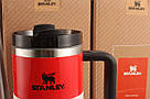 Термос термочашка Stanley Quencher H2.0 Tumbler з нержавіючої сталі 1,18 л Neon Orange KT6007816, фото 4