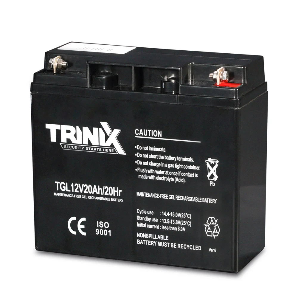 Акумуляторна батарея гелева 12В 20Аг Trinix TGL12V20Ah/20Hr GEL (44-00014)