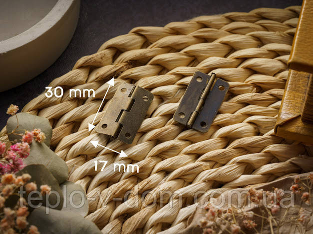 Петля. Колір "стара латунь". 29х17мм