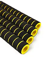 Ручки вело керма поролонові "54" грипси жовтого кольору/неопренові ORG