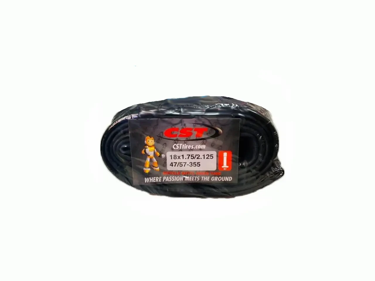 Камера CST 18х1,75/2,125 (47/57-355) AV 35 мм / прямий штуцер для дитячих велосипедів ORG, фото 1