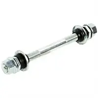 Вісь переднього колеса з пильовиками під гайку 135 мм. Тайвань ORG