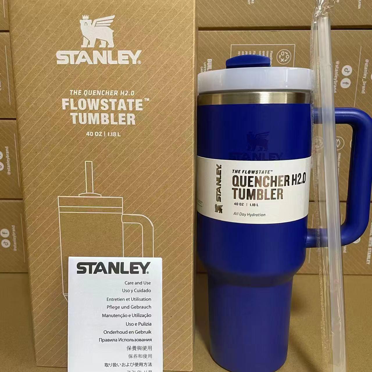 Термос термочашка Stanley Quencher H2.0 Tumbler з нержавіючої сталі 1,18 л Cobalt Blue KT6007818
