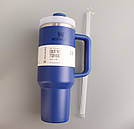 Термос термочашка Stanley Quencher H2.0 Tumbler з нержавіючої сталі 1,18 л Cobalt Blue KT6007818, фото 6