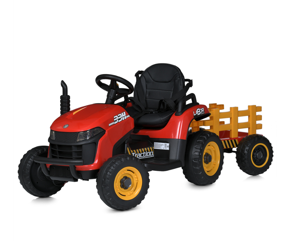 Трактор Bambi M 5111EBLR 2х20W + 2х25W з причепом дитячий р/к, фото 1