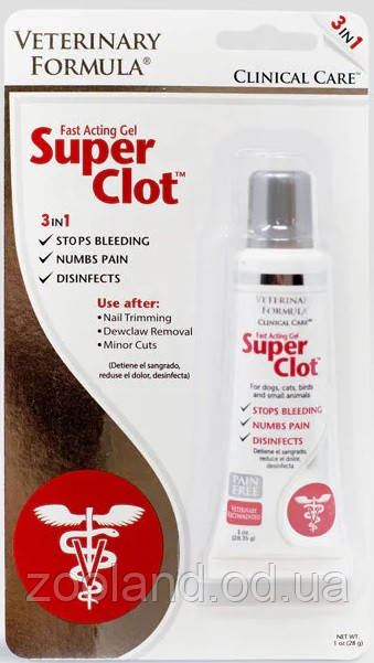 00201 Veterinary Formula Super Clot гель для оброблення ран, 28 г