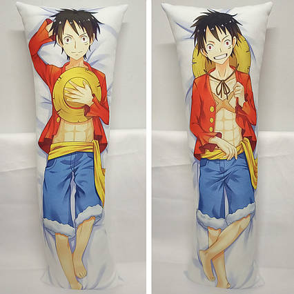 Дакімакура Ванпіс Луффі (54см х 18см) / One Piece / Luffy |  Аніме подушка