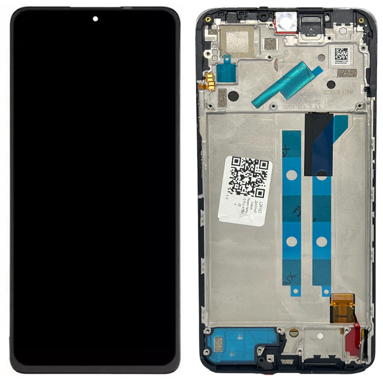 Дисплей Xiaomi Redmi Note 12 Pro 4G у зборі із сенсором і рамкою black service orig