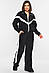 Спортивний костюм жіночий полар фліс чорного кольору р.1 195819M, фото 2