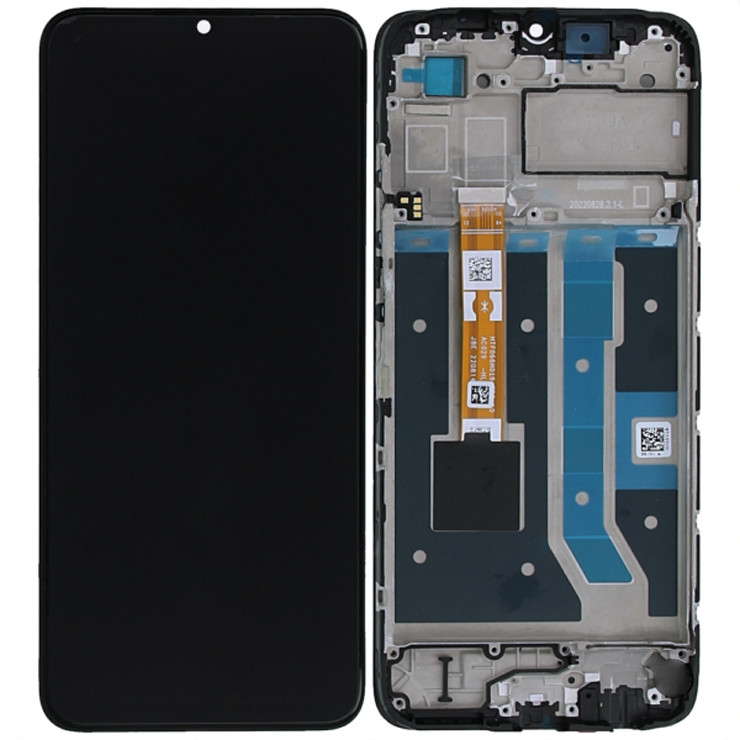 Дисплей OPPO A17 (CPH2477)/A17K (CPH2471)/A57 4G (CPH2387)/A57 5G (PFTM20) у зібраному з сенсором та рамкою black