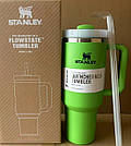 Термос термочашка Stanley Quencher H2.0 Tumbler з нержавіючої сталі 1,18 л Citron KT6007821, фото 3