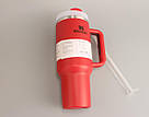 Термос термочашка Stanley Quencher H2.0 Tumbler з нержавіючої сталі 1,18 л Crimson KT6007822, фото 5