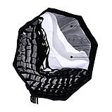 Софтбокс восьмикутний 60 см стільники Mini Bowens Ulanzi LAS002, фото 2