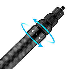 Монопод невидимий для Insta360 карбоновий 62-300 см AC Prof CF-302, фото 4