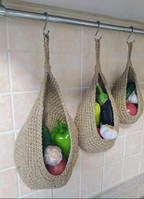 Підвісна корзина із джгута