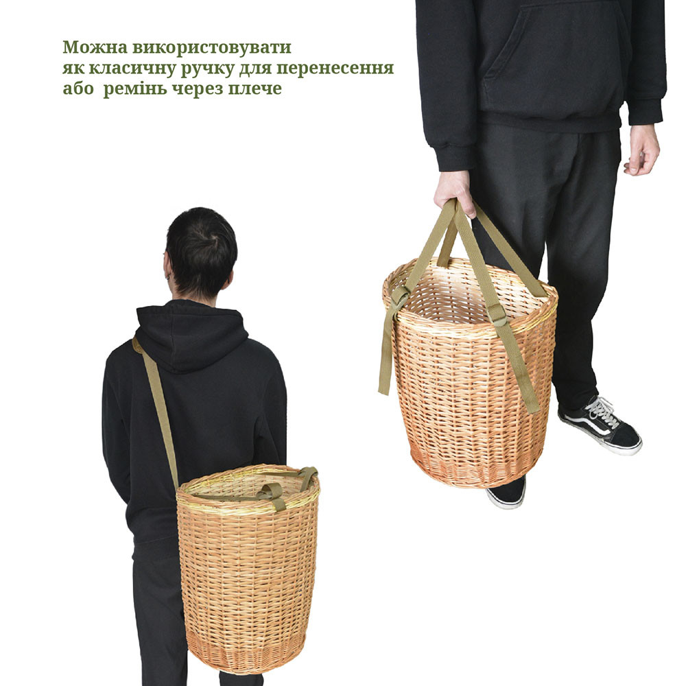 Кошик для грибів плетений з лози Acropolis РНГ-6