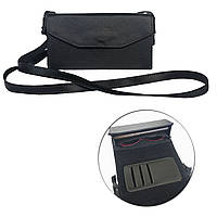 Жіноча шкіряна сумка-футляр для окулярів, телефону та карток. Міні-сумка Acropolis СО-1 (чорна)