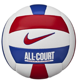 М'яч волейбольний  Nike ALL COURT LITE VOLLEYBALL DEFLATED WHITE/UNIVERSITY RED/GAME ROYAL/UN size 5 original