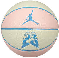 М'яч баскетбольний Nike JORDAN ULTIMATE 2.0 8P GRAPHIC DEFLATED MUSLIN/LEGEND PINK/DK POWDER  size 7 original