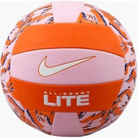 М'яч волейбольний  Nike ALL COURT LITE VOLLEYBALL DEFLATED PINK RISE/SAFETY ORANGE/WHITE size 5 original Акція