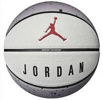 М'яч баскетбольний Nike JORDAN PLAYGROUND 2.0 8P DEFLATED CEMENT GREY/WHITE/BLACK/FIRE RED size 5 original
