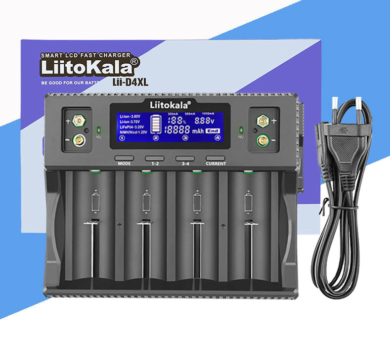 Зарядний пристрій для акумуляторів LiitoKala Lii-D4XL EU