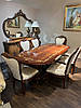 Єлітний розкладний обідній стіл 190(240) см овальний з натурального дерева 200(250) см Мері, фото 7