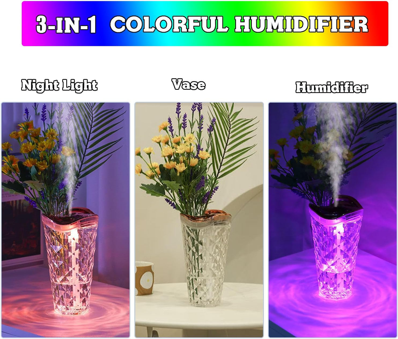 Ультразвуковий зволожувач повітря у формі вази, фото 1