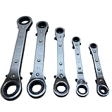 Набір накидних ключів з тріщаткою (6-22 мм) 5 шт. AL-FA ALWRS5E, фото 3