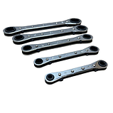 Набір накидних ключів з тріщаткою (6-22 мм) 5 шт. AL-FA ALWRS5E, фото 4