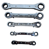 Набір накидних ключів з тріщаткою (6-22 мм) 5 шт. AL-FA ALWRS5E, фото 5