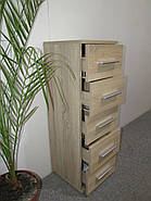 Комод 5 шухляд М-ЗОН Джеко 300 Антрацит (MZN-031018), фото 7