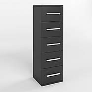 Комод 5 шухляд М-ЗОН Джеко 300 Антрацит (MZN-031018), фото 3