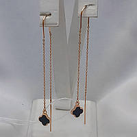 Золоті сережки протяжки 585 проби