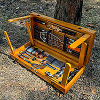 Подарунковий набір Mzavod Майстер Гриль кейс-столик світлий